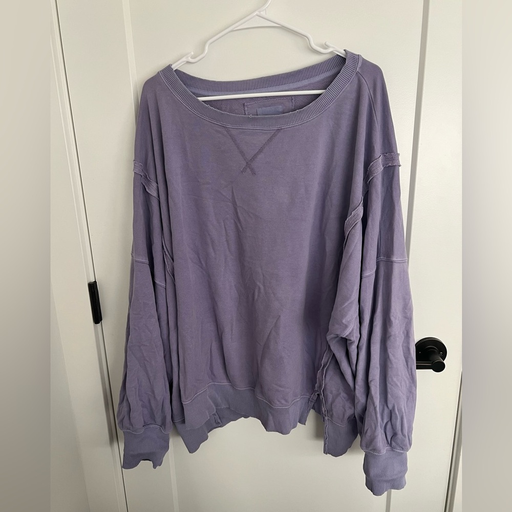 American eagle purple crewneck. Size L